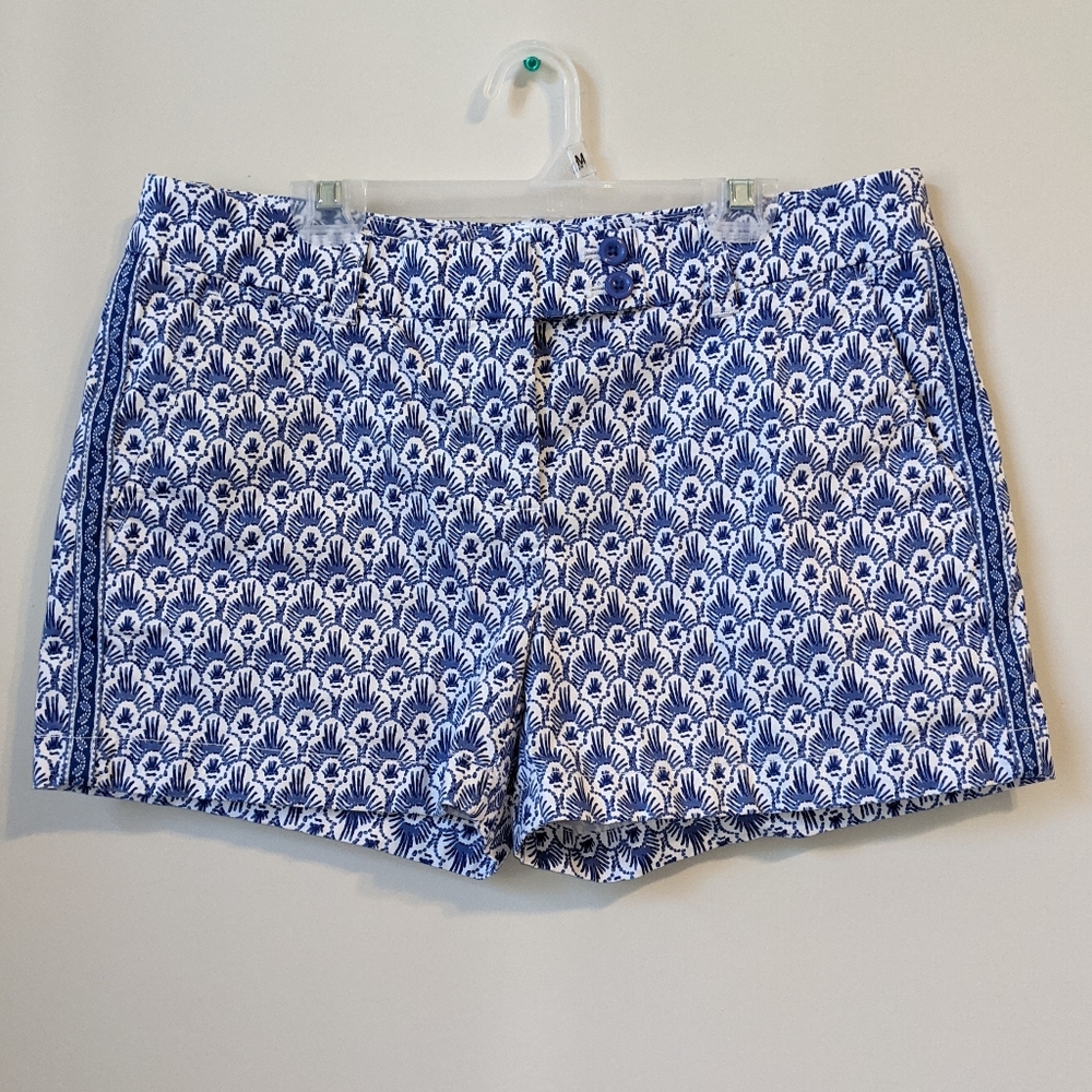 Vineyard Vines Blue and White Printed Women's Shorts